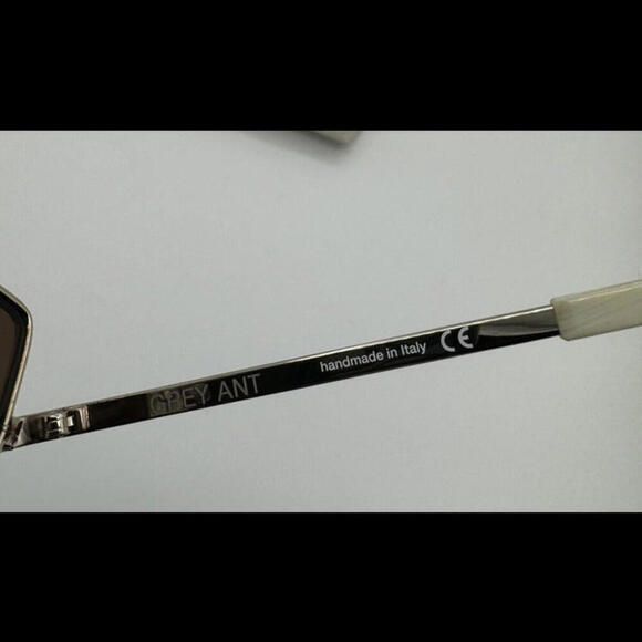 Grey Ant Fluxus Cat Eye Aviator Sunglasses Silver Brown Lens 60/15/140 - Picture 7 of 7